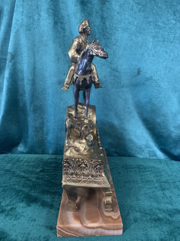 ANTIGUO RELOJ DE REPISA EN BRONCE DEL IMPERIO FRANCES MEDIADOS DEL S.XIX - Imagen 6