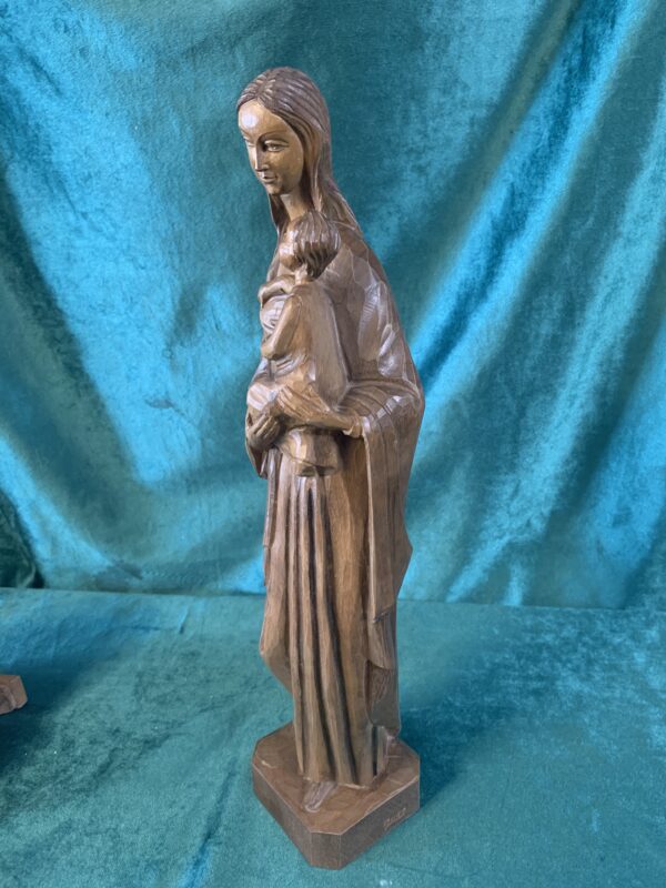 FIGURA; VIRGEN CON EL NIÑO EN JARRAS DE ARTESANIA DOURO - Imagen 6