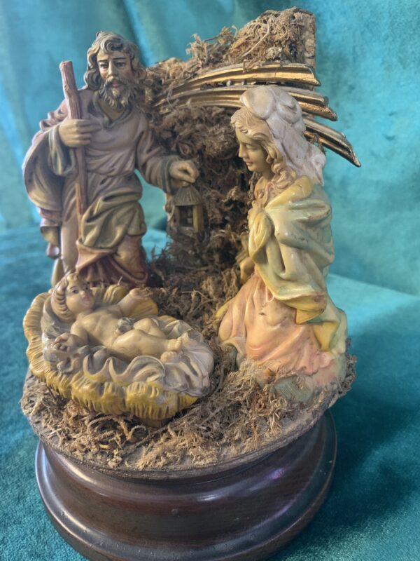 FIGURA; ANTIGUA CAJA MUSICAL ITALIANA CON FIGURAS DE LA NATIVIDAD - Imagen 4