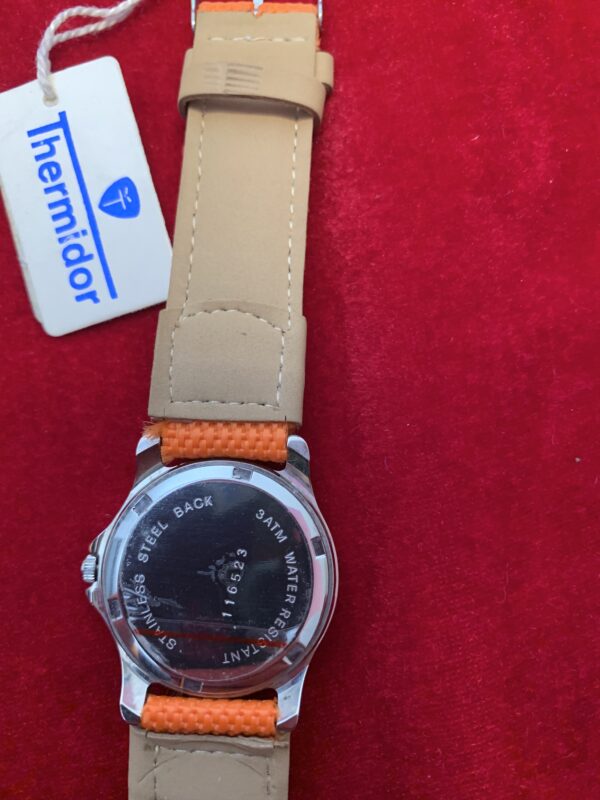 RELOJ; «THERMIDOR» HOMBRE NUEVO CAJA EN ACERO Y PULSERA DE CUERO TRENZADO - Imagen 6