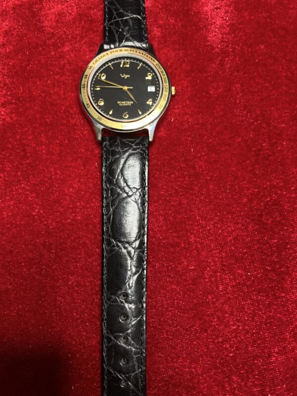 RELOJ; «VOGA» HOMBRE CAJA CHAPADA EN ORO CON PULSOMETRO - Imagen 3