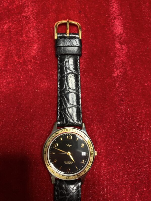 RELOJ; «VOGA» HOMBRE CAJA CHAPADA EN ORO CON PULSOMETRO - Imagen 4