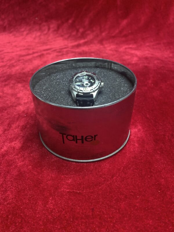 RELOJ; «TAHER» INFANTIL CAJA DE METAL CON PULSERA DE CUERO - Imagen 4