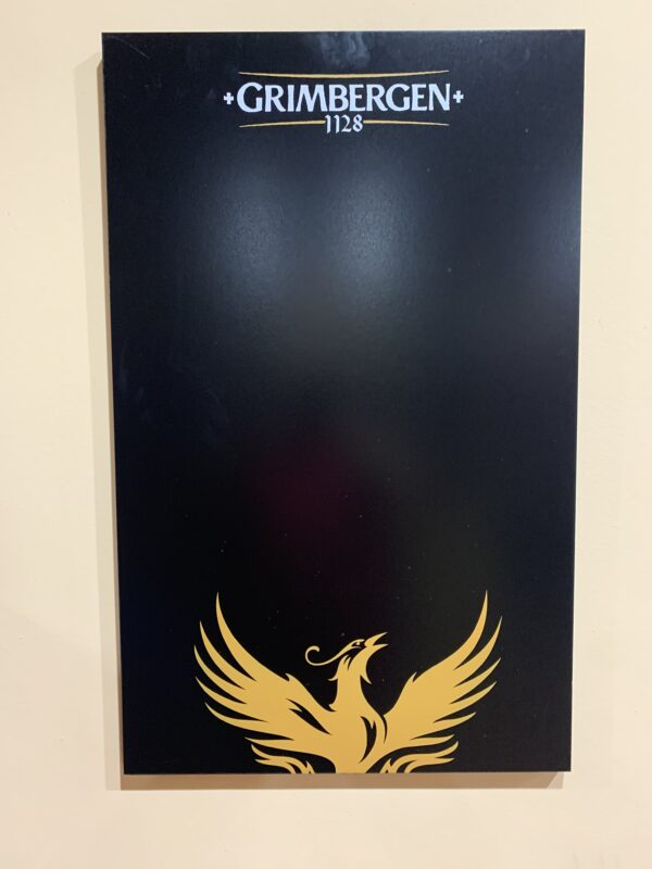 PUBLICIDAD; RARA PIZARRA DE PARED - CERVEZA GRIMBERGEN
