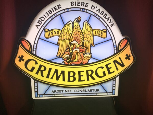 PUBLICIDAD; ANTIGUO LETREO CERVEZA GRIMBERGEN AÑOS 80 - Imagen 10