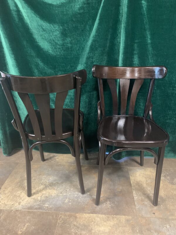 SILLAS; MODELO THONET COLOR WENGUE EN MADERA DE HAYA. - Imagen 3